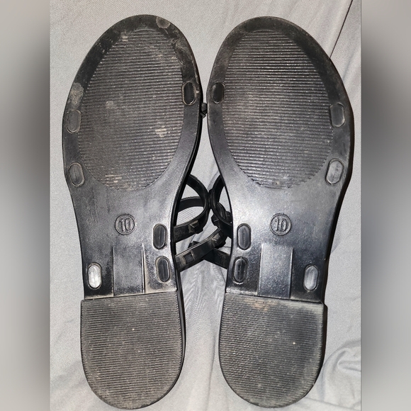 EUC Shade & Shore Studded black Sandals - Picture 2 of 2